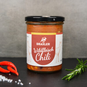 Hausgemachtes Wildfleisch Chili mit 100% steirischem Rehfleisch von unserer hauseigenen Wildübernahmestelle - Draxler Mooskirchen & Graz. Jetzt auch zum Online bestellen!